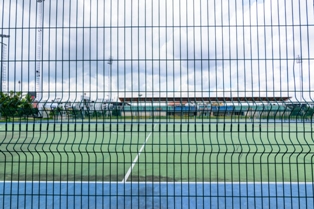 3Д-забор на спортивной площадке в Бахчисарае